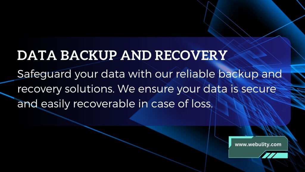 DATA BACKUP AND RECOVERY